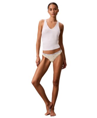 Women's 5-Pk. Modern Logo Low-Rise Thong Underwear QD5221