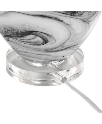 Marisa 27 1/2" Tall Modern 3-Way Table Lamp Swirl Finish Art Glass Single  Shade Living Room Bedroom