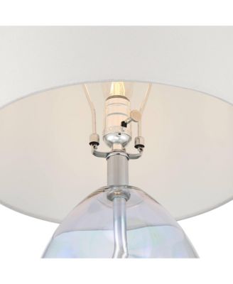 Daniella 24 3/4" High Clear Iridescent Glass Table Lamp Set of 2