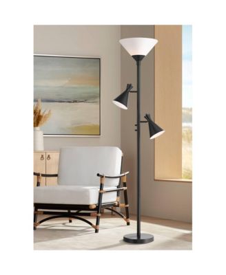 Ballard Modern 72" Tall Standing Floor Lamp Skinny Tree Torchiere with Side Lights Dimmable Metal