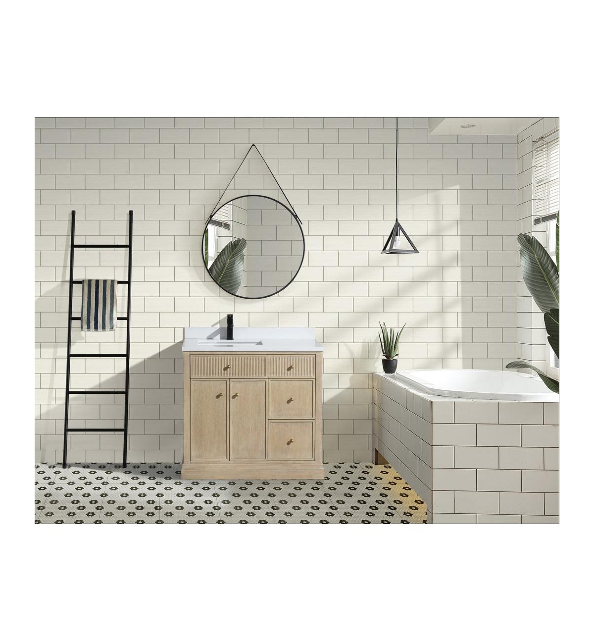 Ari Bath Redondo 36" Bathroom Vanity Ash Oak