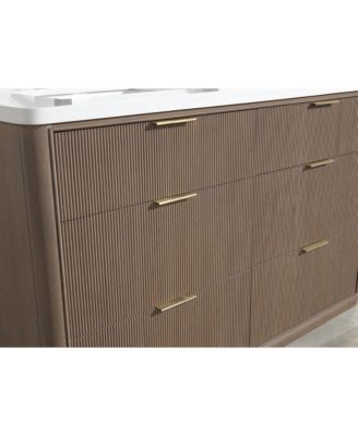 Aria 55" Bathroom Vanity Smoked Oak