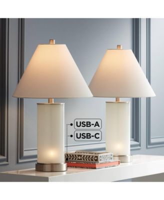 Randi 24" High Small Modern Coastal Table Lamps Set of 2