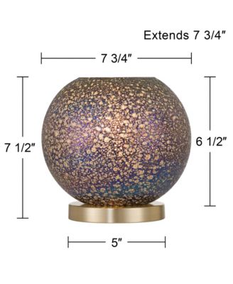 Pia 7 1/2" High Mosaic Glass Globe Accent Lamp