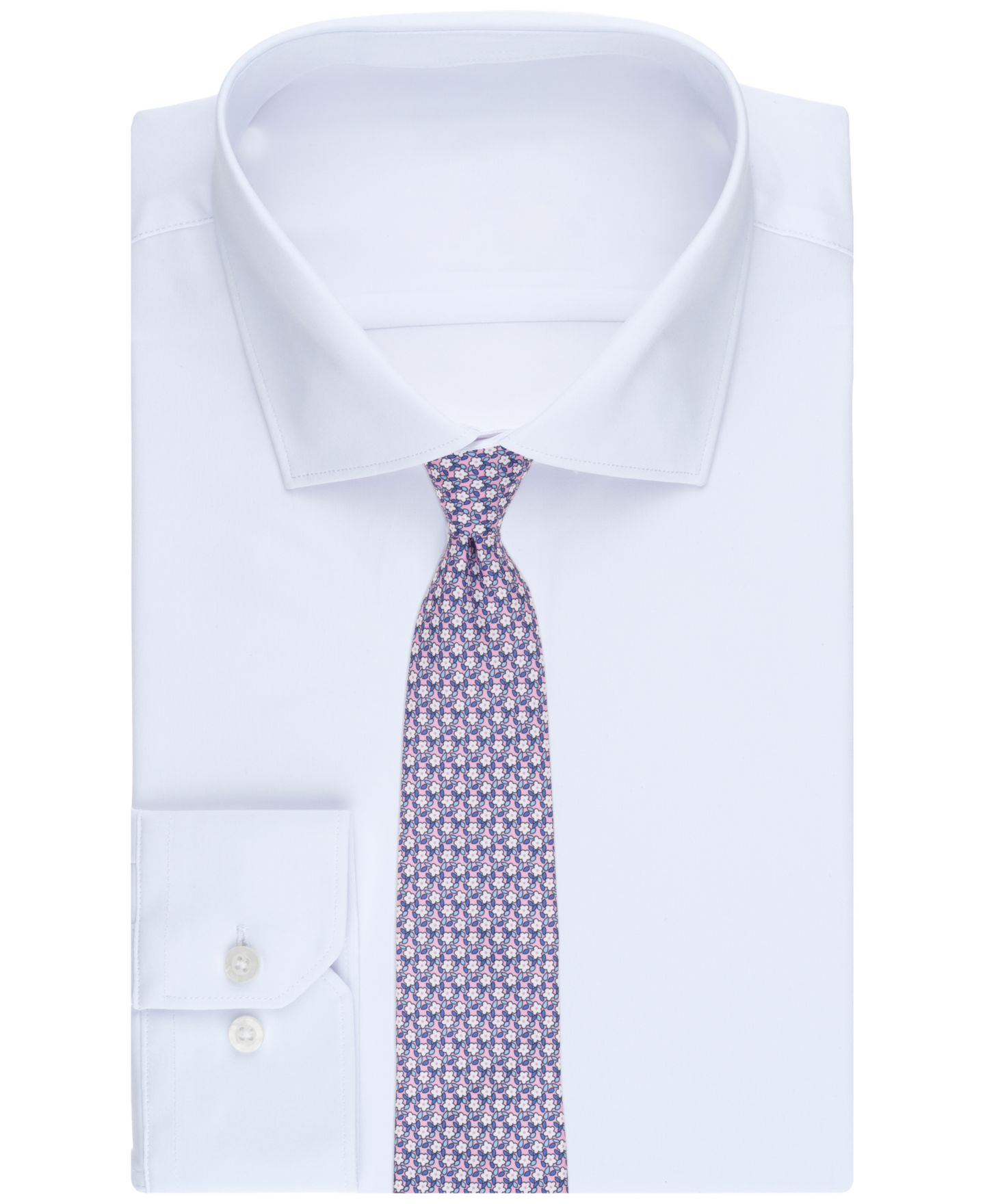Мужские галстуки Club Room Jean Floral Pattern Tie, цвет: Фиолетовый — фото 3