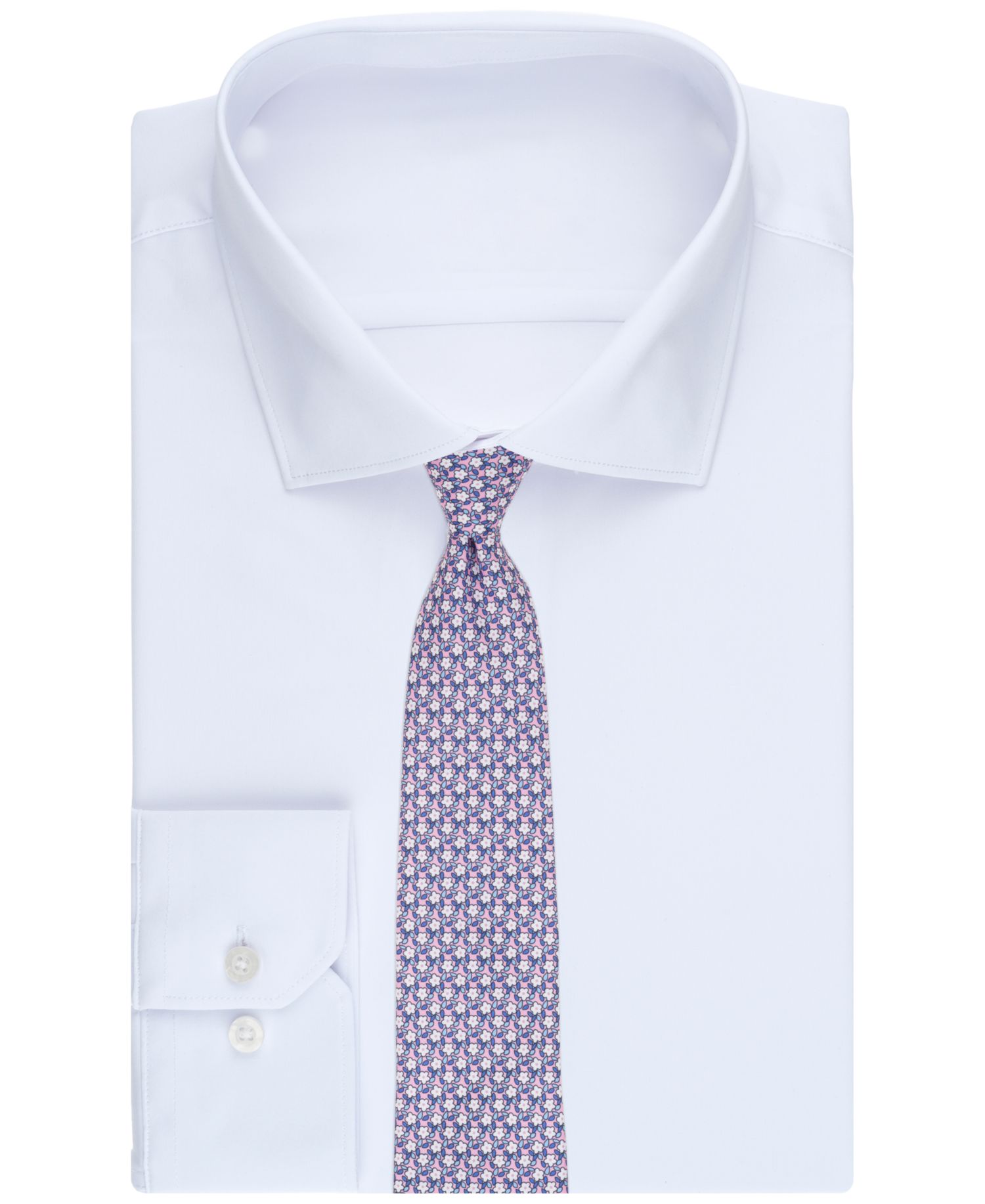 Men's Jean Floral Pattern Tie