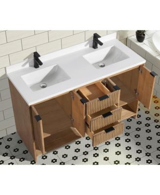 Diego 55" Bathroom Vanity Weathered Fir