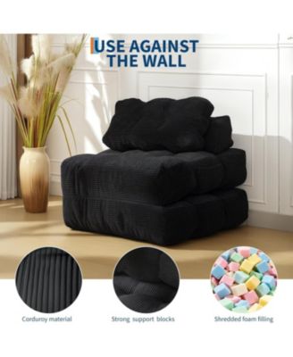 Folding Sofa Bed 2-Pack, Convertible Sleeper Chair with Pillow and Back Support