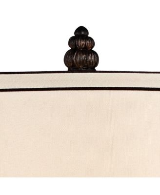 Traditional Table Lamp with USB Dimmer Cord 37" Tall