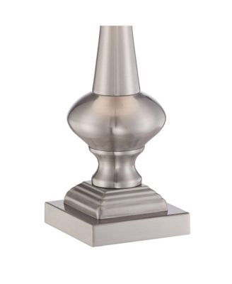 Modern Desk Table Lamp 19" High Brushed Steel