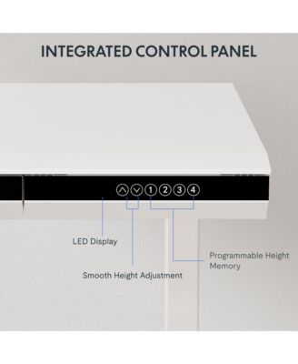 ED2 48"W Electric Adjustable Standing Desk, White (ED2W-E