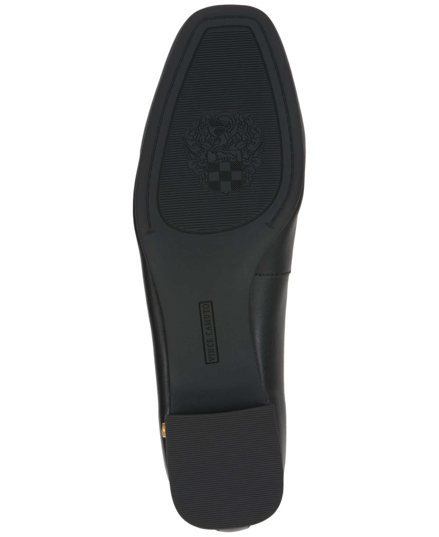 Женские туфли Vince Camuto Jenlea Block Heel Ballet Flats, цвет: Чёрный кожаный — фото 5