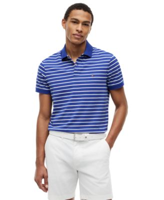 Men's Regular-Fit Smooth Touch Stripe Polo Shirts