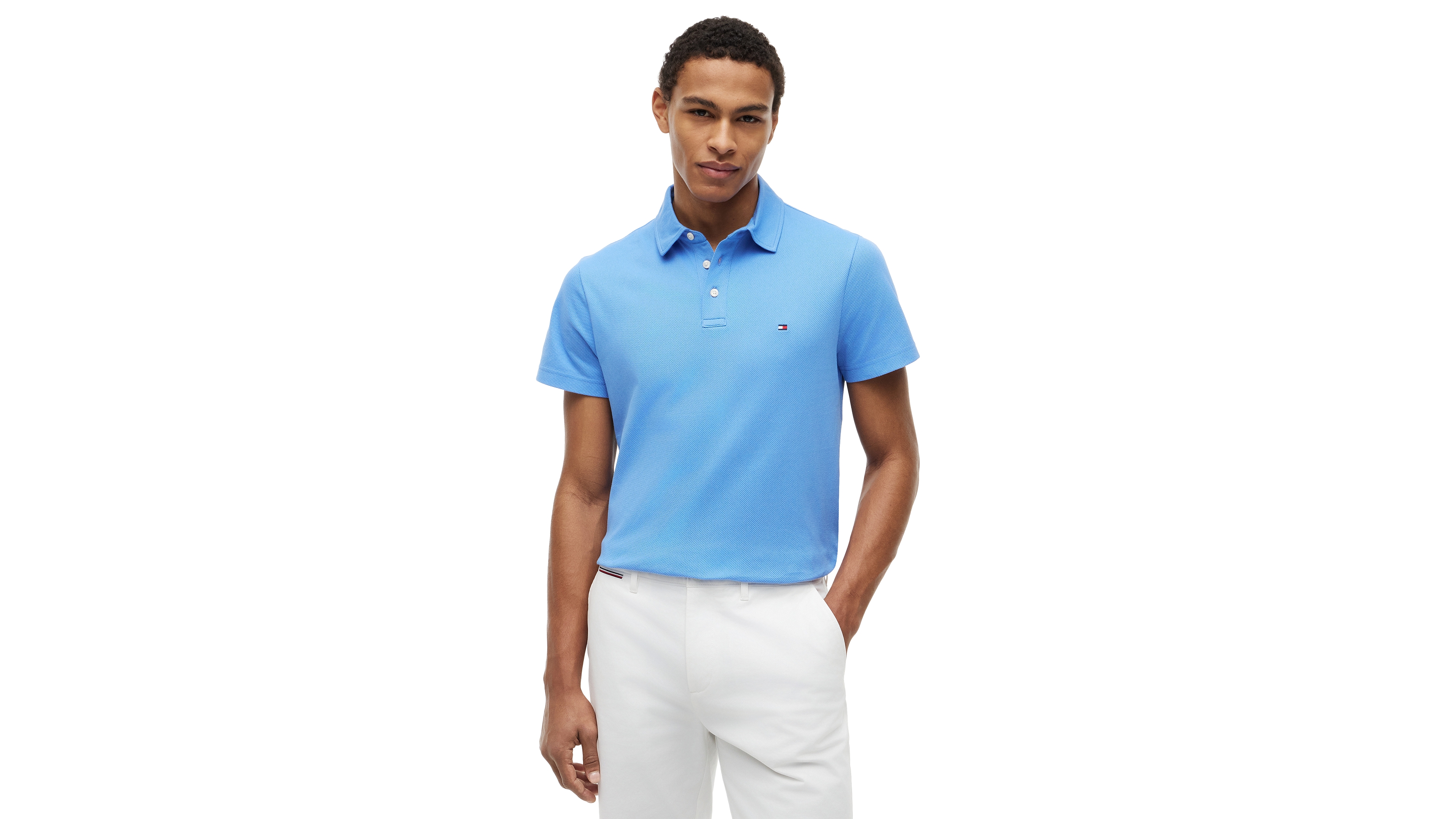 Tommy Hilfiger Men's Mesh Regular-Fit Polo Shirt