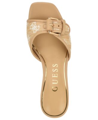 Women's Dista Buckle Kitten Heel Dress Sandals