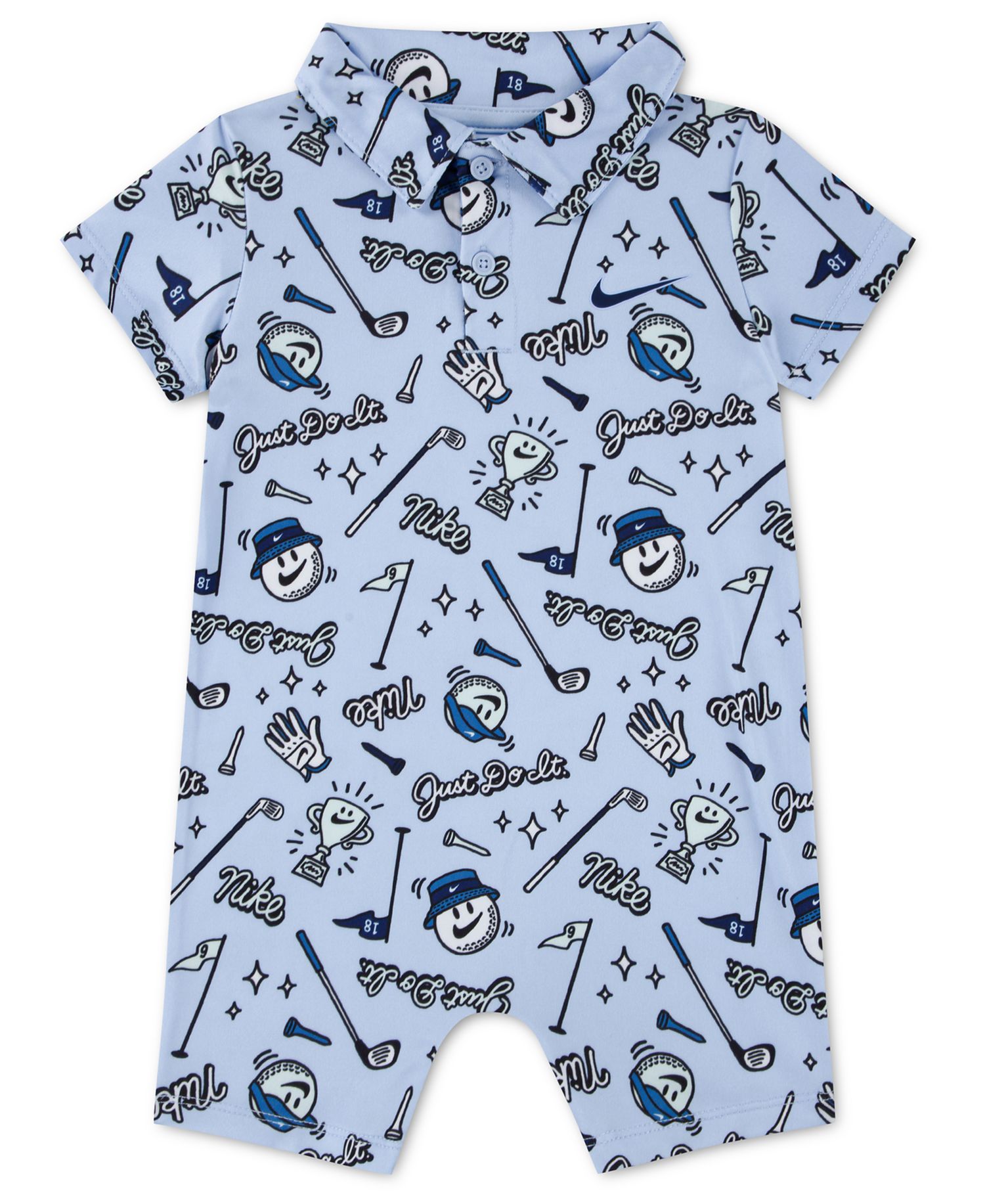 Baby Boys' Polo Golf Print Romper