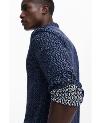 Men's Ethnic embroidered shirt