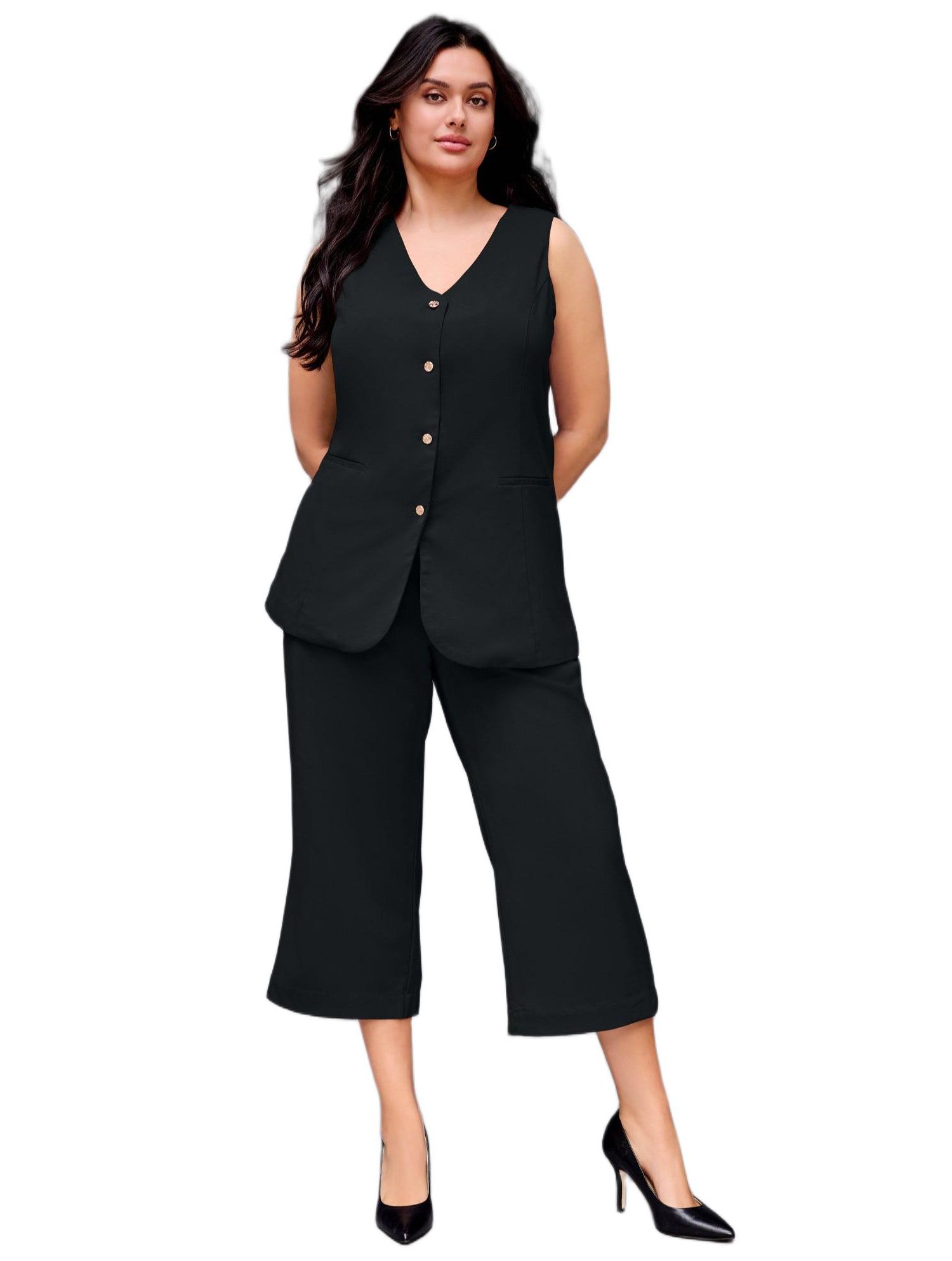 Women's Button Front Vest