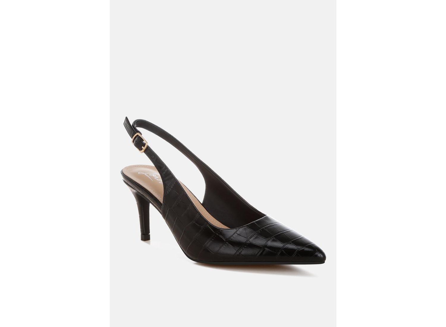 Womens HALINS Pointed Toe Slingback Heels