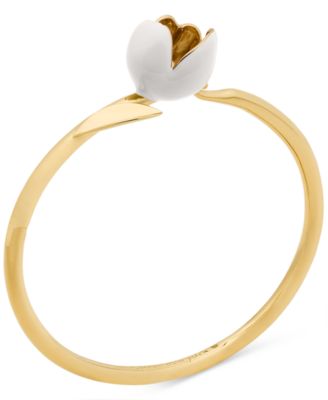 Gold Plated Bloom Bangle Bracelet