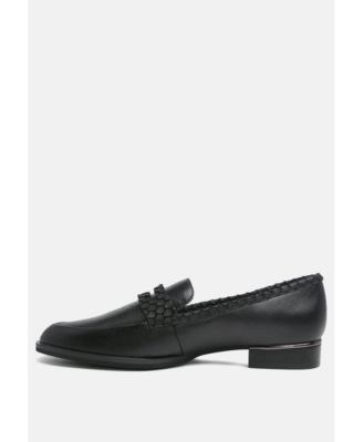 Womens NADIA Leather Penny Loafers