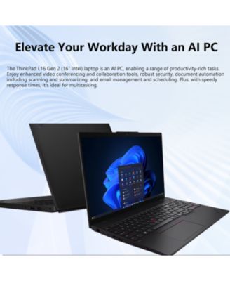 ThinkPad L16 16" Traditional Laptop Intel Core Ultra 7 32GB RAM Intel Graphics 1TB SSD Storage Windows 11 Pro 60Hz