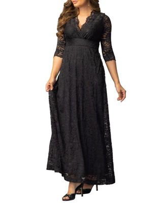 Women's Maria Lace A-Line Evening Gown with Pockets