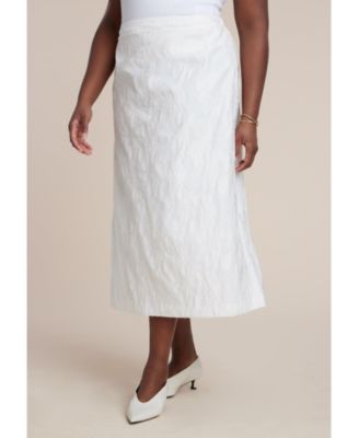 Women's Floral Jacquard A Line Skirt