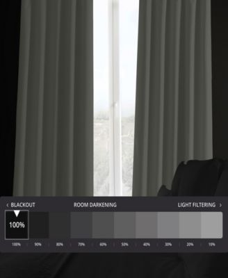 Faux Linen Hotel Blackout Curtain