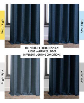 Faux Linen Hotel Blackout Curtain
