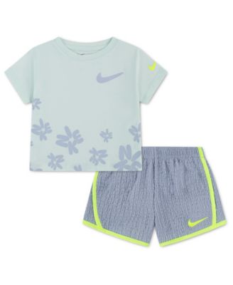Girls' Toddler 2T-4T Short-Sleeve T-Shirt and Shorts, 2-Piece Set