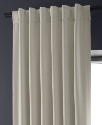 Faux Linen Hotel Blackout Curtain