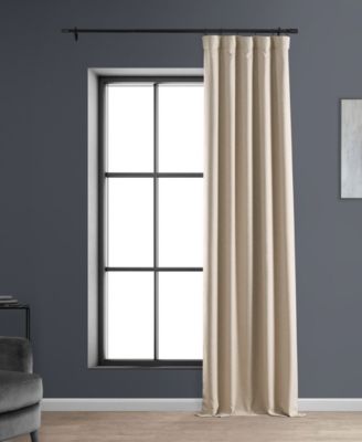 Faux Linen Hotel Blackout Curtain