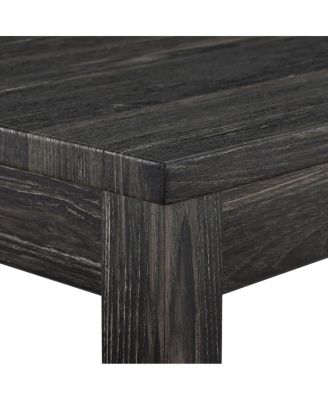 4-Piece Bar Table Set with Power Outlet, 36" Counter Table and 3 Stools