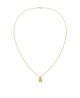 Amethyst (1-3/8 ct. t.w.) & Lab Grown White Sapphire (1/5 ct. t.w.) Pendant Necklace in 14k Gold Over Sterling Silver (Also Available in Multi-Stones)