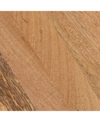 13" Mango Wood Round Stool