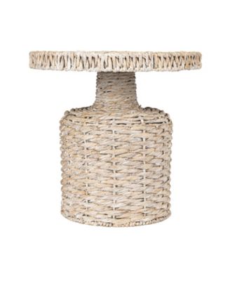 18" Water Hyacinth Hand-Woven Table