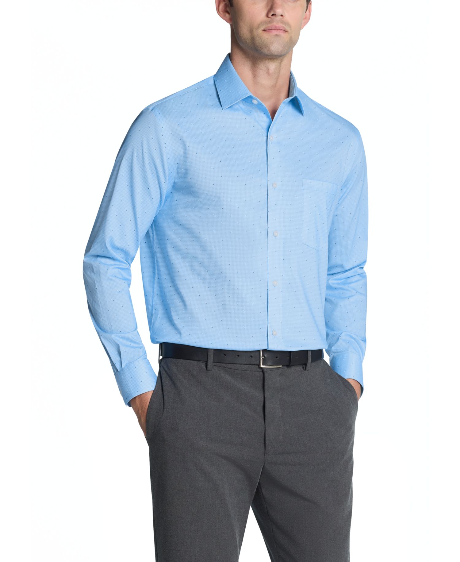 Men's Regular-Fit Long-Sleeve Dress Shirt