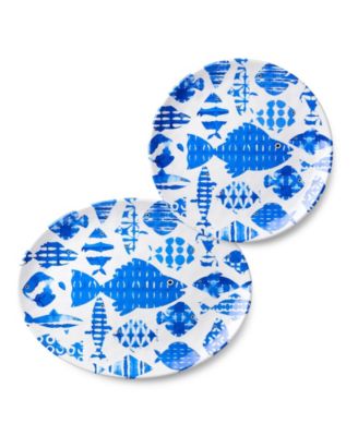 Fish Tale Platters, 2-Pc. Set
