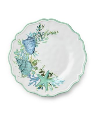 Sea Glass Melamine Salad Plate, Set of 4