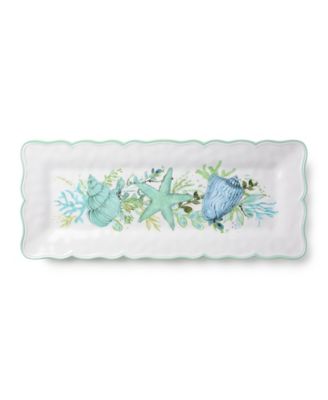 Sea Glass Chip-and-Dip Tray and Rectangular Platter, 2-Pc. Set
