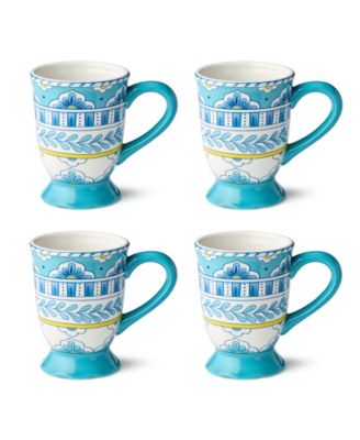 Porto Ceramic Mugs, Set of 4