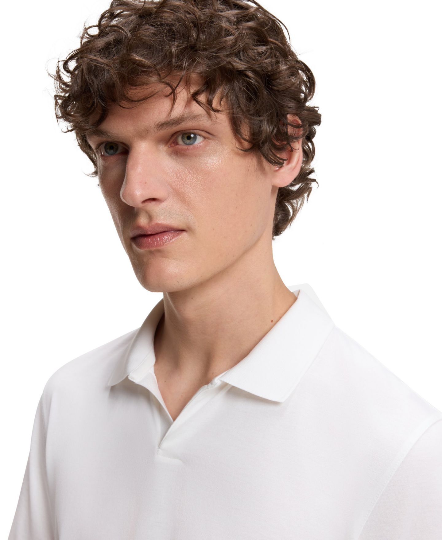 Мужское поло Hugo Boss Beckham x BOSS Cotton Silk Polo Shirt, цвет: Бежевый — фото 6