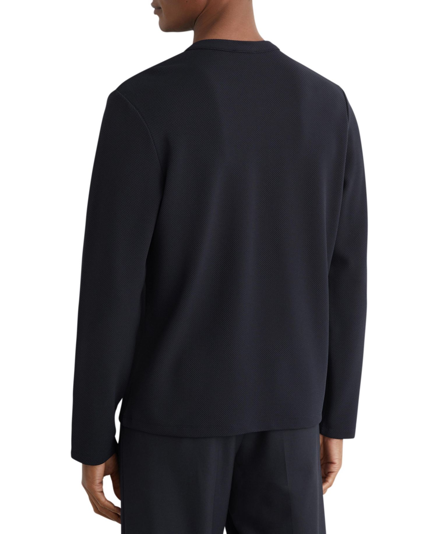 Men's Salvator Textured Long-Sleeve Henley T-Shirt