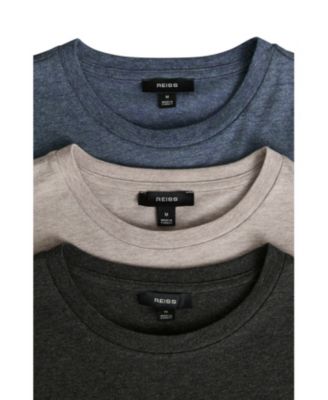 Men's 3 Pack Cotton Crew Neck Tailored Fit T-Shirts