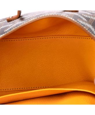 Mini Saigon Top Handle Bag Coated Canvas with Leather