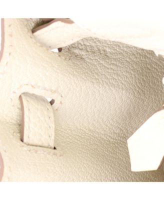 Kelly 25 Handbag Light Togo with Palladium Hardware