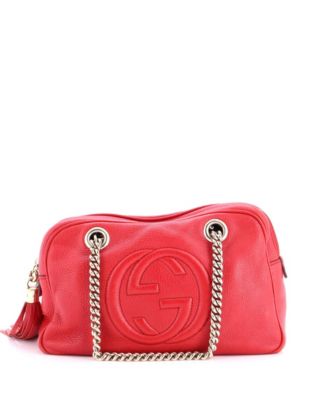 Small Soho Chain Zip Shoulder Bag Leather