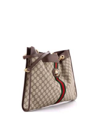 Large Rajah Chain Tote GG Coated Canvas