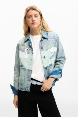 Women's Denim Patch Jacket